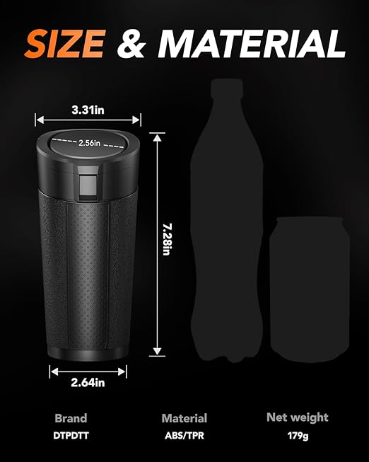 Car Trash Can Bin with Lid, Leakproof Garbage Can, Mini Cup Holder Trash Can for Car, Small Side Door Trash Can with with 80 Attached Trash Bags (2, B)