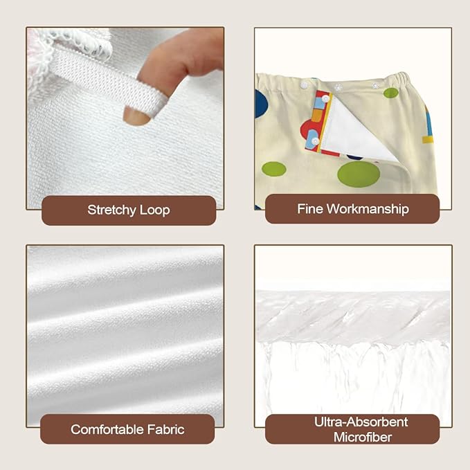 Women Bath Wrap Hair Towel Drying Cap Set Cartoon Colorful Trucks Cars Soft Absorbent Bathrobe Shower Wraps with Adjustable Closure Spa Bath Robe