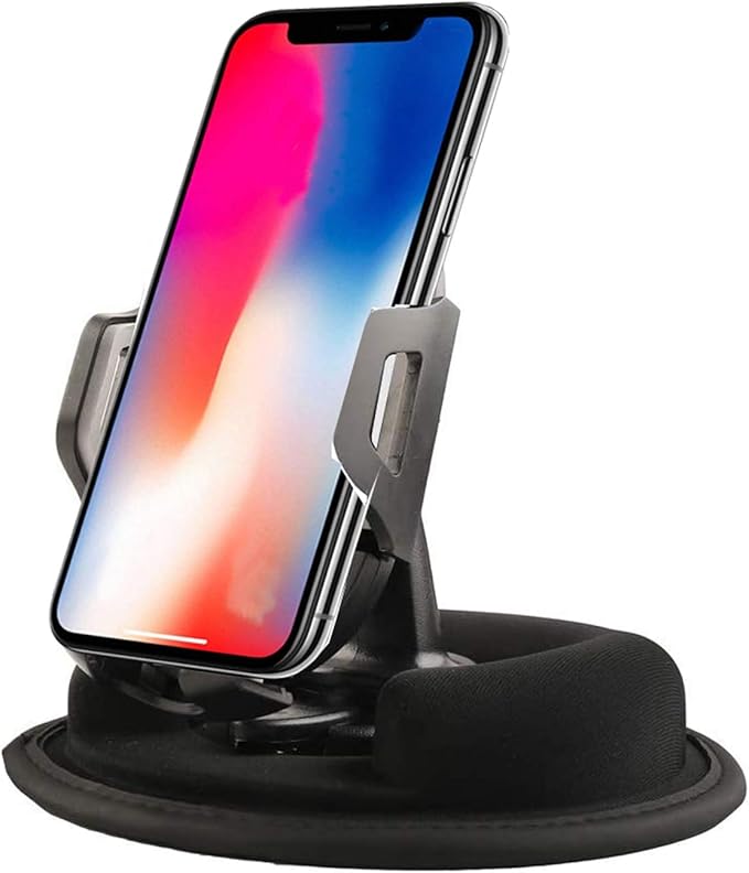 Cell Phone Vehicle Mount,Dashboard Beanbag Friction Mount,2 in 1 Dashboard Mount and Car Air Vent Holder,for iPhone Android and Other Smartphones