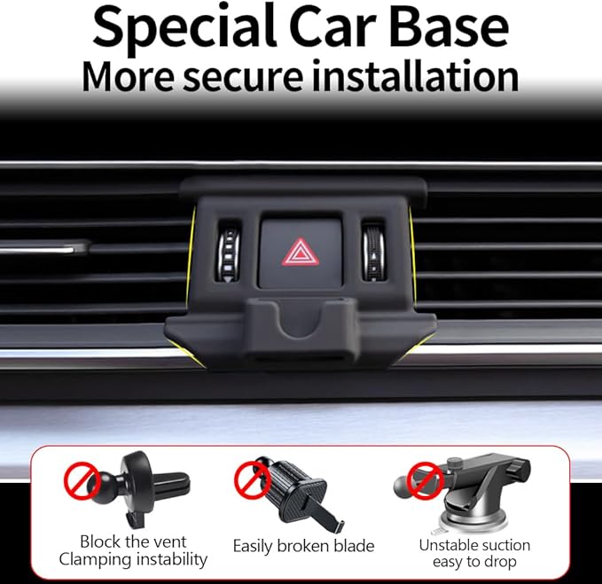 Car Phone Holder for Audi Q5 2017-2024, SQ5 2018-2024 Sportback Auto Accessories Navigation Bracket Interior Decoration Dashboard Cell Mobile Phone Mount Holders case Accessory