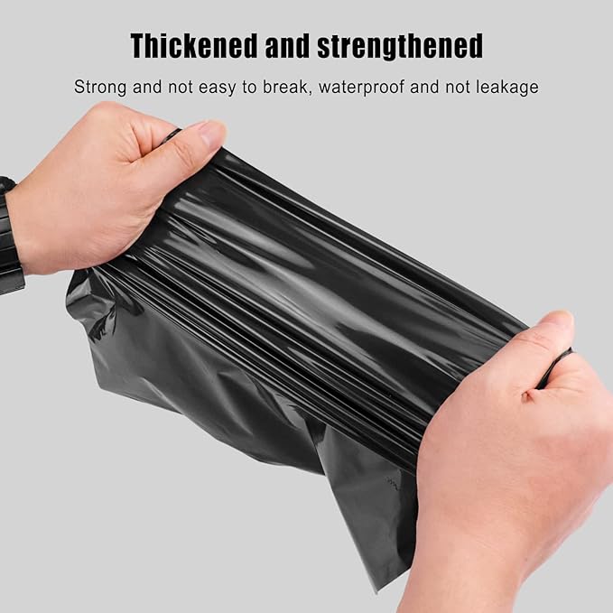 Car Trash Bags Disposable, 50 Pack Car Garbage Bag, Self Adhesive Vomit Bags, Trash Bag Automobiles for Cars, Kitchens, Bedrooms, Offices, During Travel and Camping (9.8 * 12.2 Inches)