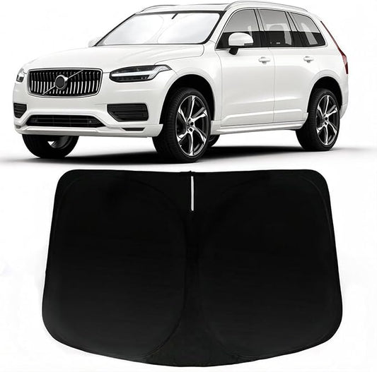 Windshield Sun Shade for Volvo XC90 2016-2026, Car Front Window Sunshade with 240T Sun Visor Protector Blocks UV Rays Heat Sun Shield Accessories