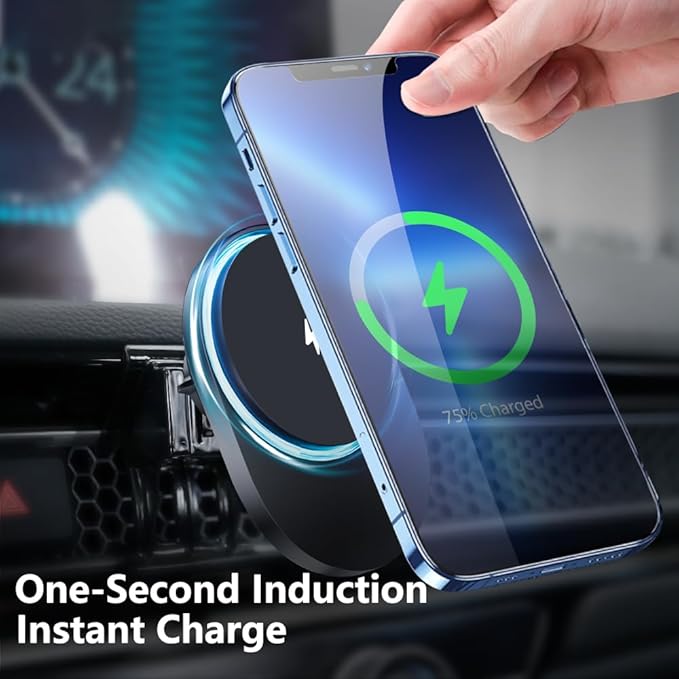 Wireless Car Charger for Honda Civic 2025-2022(NOT CRV/Accord),Customized Wireless Charger Pad with Auto-Clamping,15W Qi Fast Charging Pad,Car Phone Mount Apply to All Phone