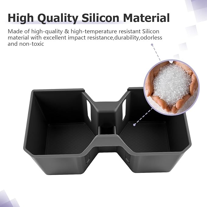 LUWU 2025 4Runner Center Console Cup Holder Compatible with 2025 Toyota 4Runner Interior Accessories Center Console Silicone Cup Holder Insert 4Runner 2025 Accessories