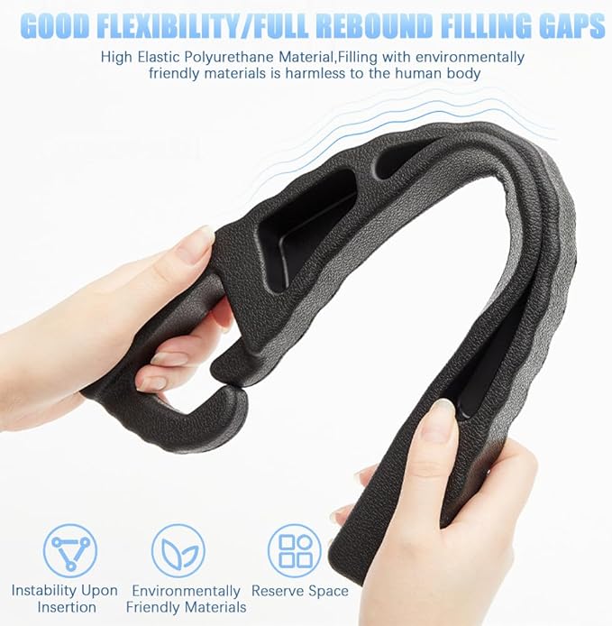 Pincuttee 2PC Car Seat Gap Fillers, Universal Fit for SUV, Truck - Fill Gap Between Seat and Console