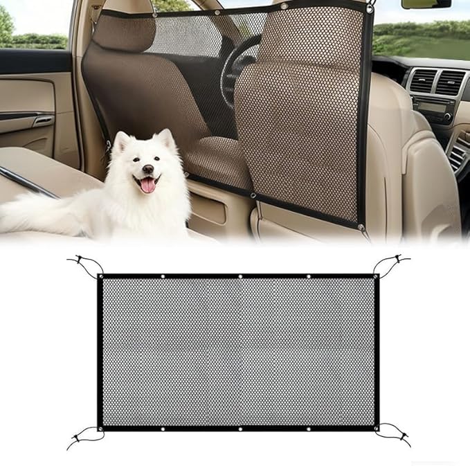 Car Pet Barrier Mesh for Back Seat for Subaru Crosstrek Limited 2019–2025, Heavy-Duty Dog Safety Net Scratch-Resistant Divider for Cars,Breathable & Secure Travel Guard,A
