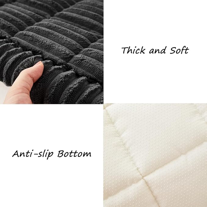 Awjcsv Dog Car Seat Cover for Back Seat, Dog Bed for Car, Fit for Backseat Extenders, Car Seat Protector, Nonslip Soft Durable for Cars Trucks and SUVs (Black, 24.8" x 54")