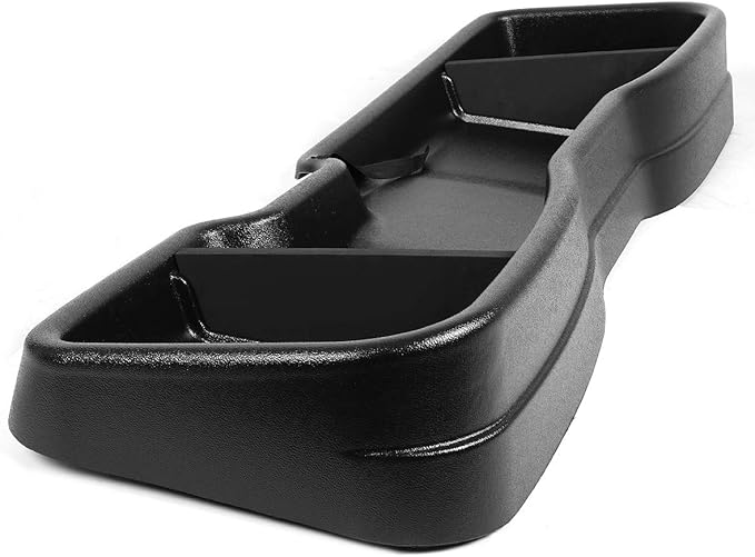 Auto Dynasty Rear Under Seat Tool Cargo Storage Box Organizer Compatible with 2014-2018 Chevy Silverado GMC Sierra 1500 Crew Cab, 2015-2019 Chevy Silverado GMC Sierra 2500HD 3500HD Crew Cab