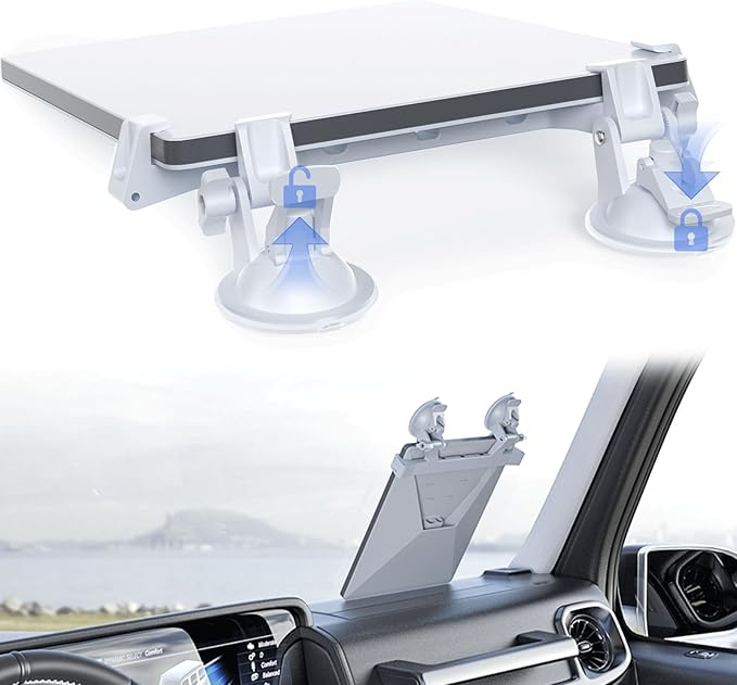 ANMONE Car Mount for Starlink Mini, Suction Cup Dash Mount for Starlink Mini, Dashboard & Windshield Ensures Stable Satellite Signal,for Starlink Car Holder Bracket for Most Vehicles