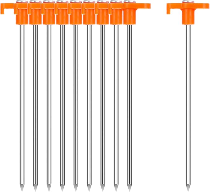 Dog Car Barrier &7 Inch Tent Stakes 10 Pack