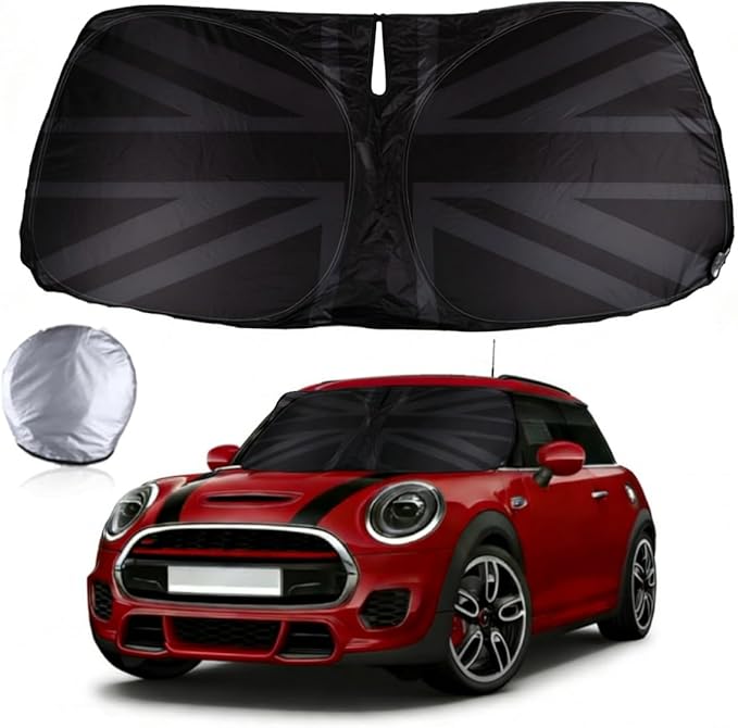 Front Windshield Sunshade for Mini Cooper Car Shade Automotive Windshield Sunshades for Mini Cooper Windshield Sun Shade Keeps Your Vehicle Cool