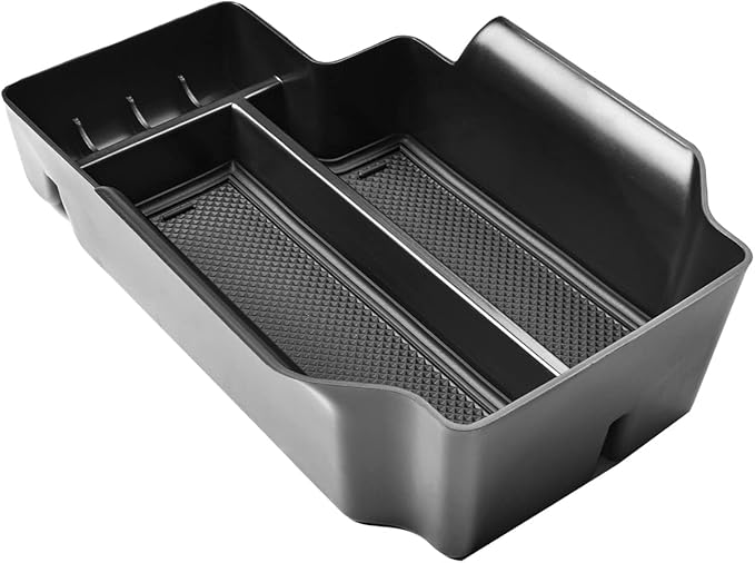 TACORBO Center Console Organizer Compatible with Chevy Colorado/GMC Canyon Accessories 2015-2020 2021 2022 Armrest Secondary Storage Box, ABS Materials,Black Trim
