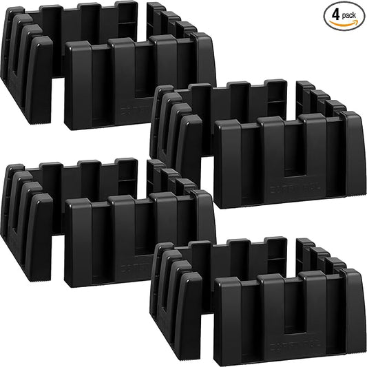 4 Pack Car Trunk Organizer Blocks for Back of SUV Multipurpose Car Storage Organizer Blocks Trunk Divider Available to Wool Carpet for Truck SUV Van Cargo