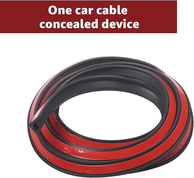 6.56FT Car Cable Wire Hider,Car Windshield Wire Hider,Light bar Wire Hider,with Adhesive Backing (1 PCS)