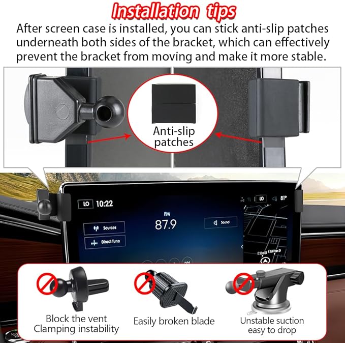 Car Phone Holder for Lincoln Navigator 2022 2023 2024 Auto Accessories Navigation Screen Bracket Interior Decoration Dashboard Cell Mobile Phone Mount Holders case Accessory