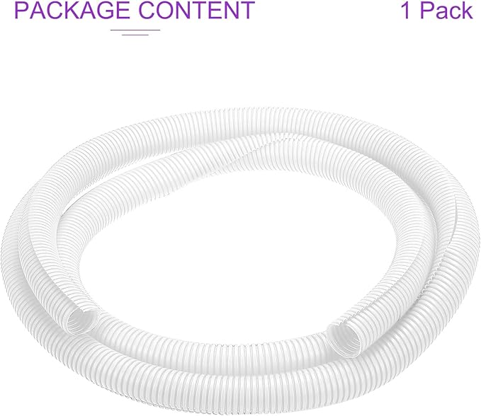 DMiotech 10ft Wire Loom Split Tubing 1 1/4 Inch(31.8mm) ID, Cord Protectors from Pet Flexible Conduit Cable Management for Office Home Garden, White