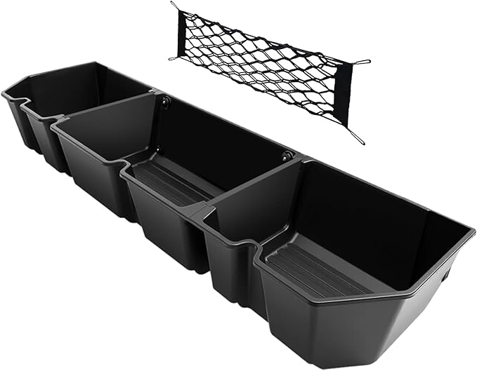 VaultsOnWheels Under Seat Storage Box Compatible with 2026 2025 2024 2023 2022 2017-2021 Honda Ridgeline Accessories Custom Fit Durable Detachable Rear Underseat Organizer