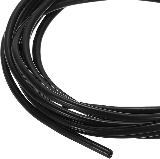 MECCANIXITY 3 m Split Silicone Cable Sleeve Tubing, ID 3mm Black Split Silicone Tube Cord Organizer Wire Shielding Sheathing Wrap for USB Charge Power Cord Audio Video Cable