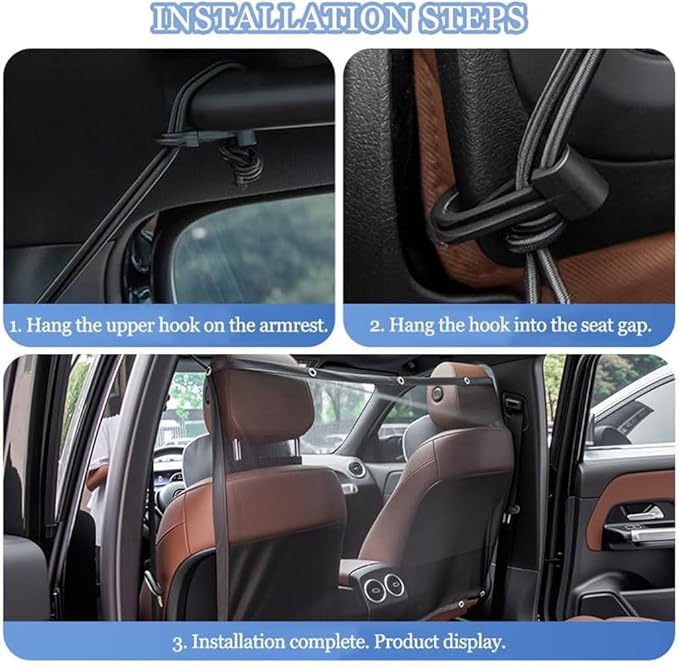 Dog Car Barrier for Toyota Corolla 1998-2018 2019 2020 2021 2022 2023 2024, Breathable Mesh Pet Divider Divider Back Seat Barrier Net Protector for Safe,A