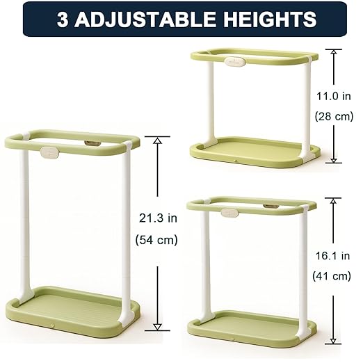 Portable Trash Bag Holder – Foldable & Lightweight Trash Bag Stand, Collapsible Trash Can for Camping, Outdoor, Car & Home Use – Easy Assembly, Compact Storage, Includes 15PCS Bags