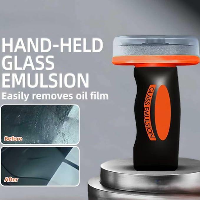 2PCS Glass Emulsion Cleaner, Car Oil Film Cleaner, Handle Oil Film Remover&Windshield Cleaner For Cars Window, Universal Anti-Rain Fog Brush Oil Film Remover for Car Windshields and Windows(100g)