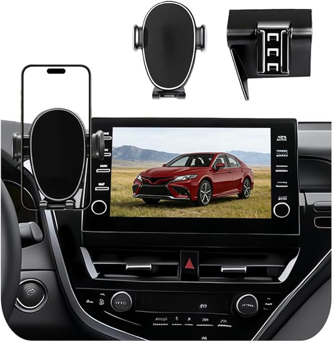 Car Phone Holder for Toyota Camry (2021-2023 2024), Dashboard Phone Mount, 360 Phone Holder Rotating, Hands Free Mobile Holder, Car Mount for iPhone, Samsung & Android, 2022 Camry Interior Accessories