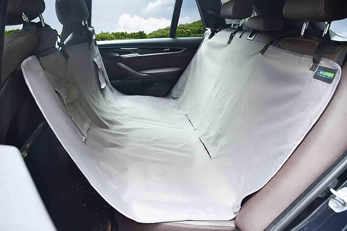 Dog Car Seat Cover, Waterproof Dog Hammock for Car, Scratchproof Travel Car Bed Back Seat Cover for Pets, with Storage Pocket for Car SUV Truck (Grey-2)