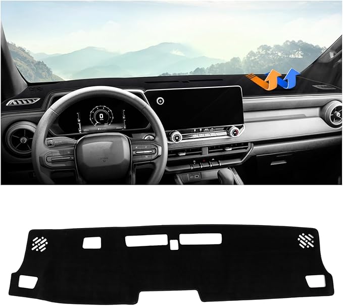 Autorder Dashboard Cover Mat for 2023 2024 2025 2026 Chevy/Chevrolet Colorado Accessories Dash Cover Upgrade Velvet Dash Mat Sunshade Glare UV Rays Protector