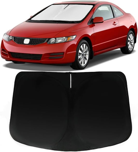 Windshield Sun Shade for Honda Civic 2006-2011, Car Front Window Sunshade with 240T Sun Visor Protector Blocks UV Rays Heat Sun Shield Accessories