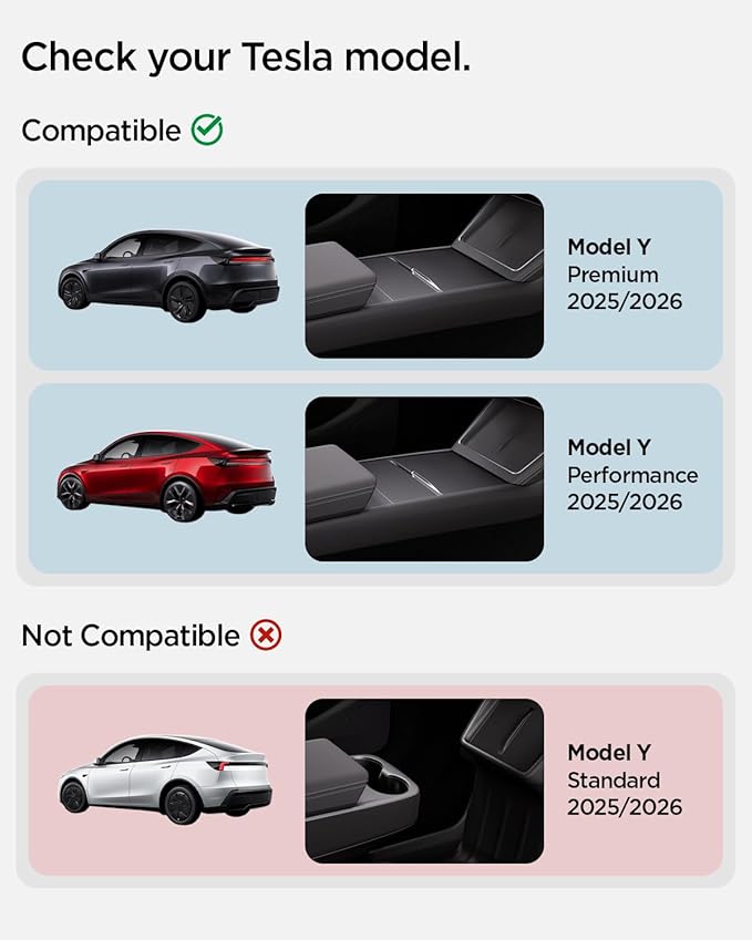 Front Trunk Divider for Tesla Model Y Juniper Premium/Performance 2025 2026 - Storage Organization Solution, Silicone Padded Snug Fit, Reduces Rattle Noise, Frunk Organizer Partition Set (Pack of 2)