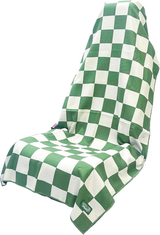 Sprints Athletic Running Towel, Full-Sized, Car Seat Cover - Performance Microfiber (Chess Not Checkers)