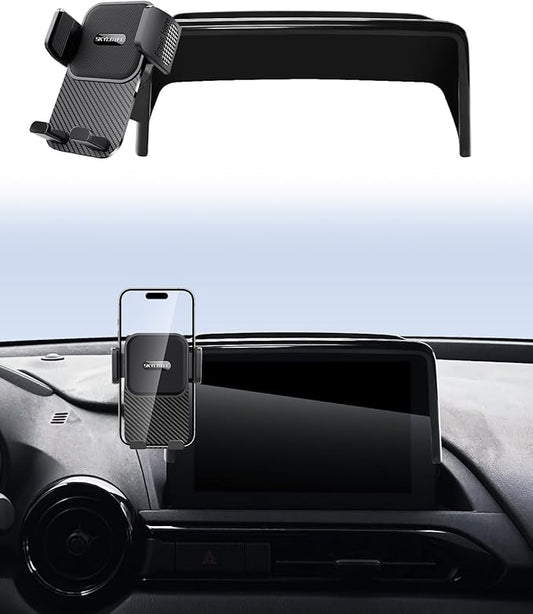 SKYLOTEC Car Phone Holder for Mazda 3 2014-2016/CX-3 2016-2021/MX-5 MX5 Miata 2016-2023 Accessories 7-Inch Screen Fixed Clip, Automobile Cradles Phone Mount, Cell Phone Base Not Block Air Vent