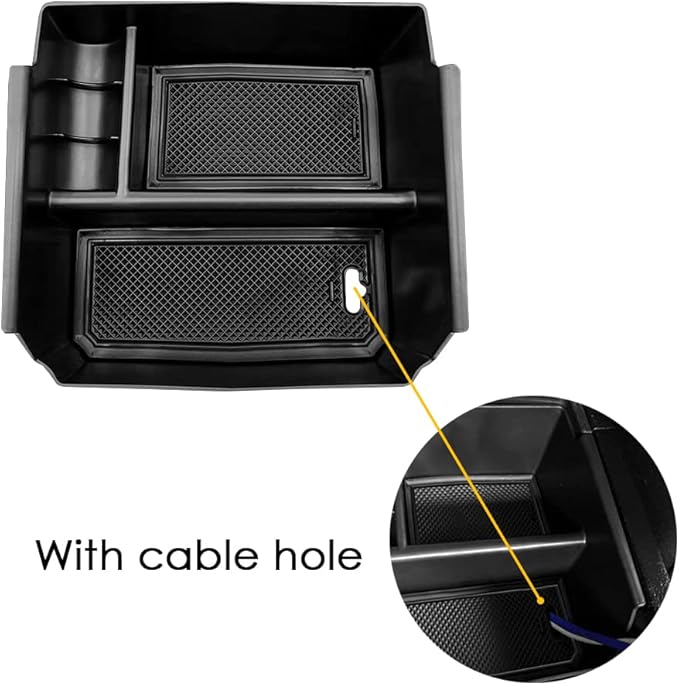 RESTBONE Center Console Organizer Tray Compatible with 2011 2012 2013 2014 2015 2016 2017 2018 Jeep Wrangler JK and JKU Accessories Armrest Storage Interior Box Tray