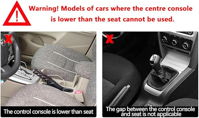BAILISI Car seat gap filler organizer, 2 Pack multifunctional car seat organizer, car console side storage box can Holders phone, sunglasses, car keys, change(Gray)