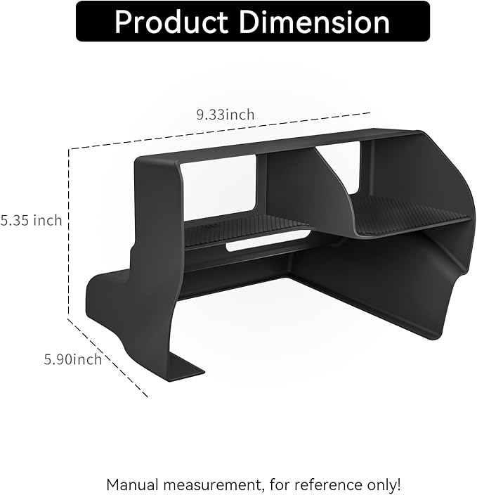 smabee Center Console Organizer for 2024 2025 2026 Toyota Land Cruiser Prado 250 Accessories Interior ABS Center Console Organizer Storage Box Tray Insert Black