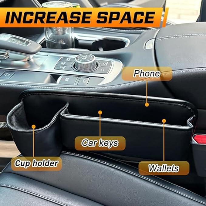 Car Seat Gap Filler for Mazda CX-70 2024 2025 2026, Console Side Storage Box Multifunctional Filler Organizer Car Accessories, co-Pilot Beige