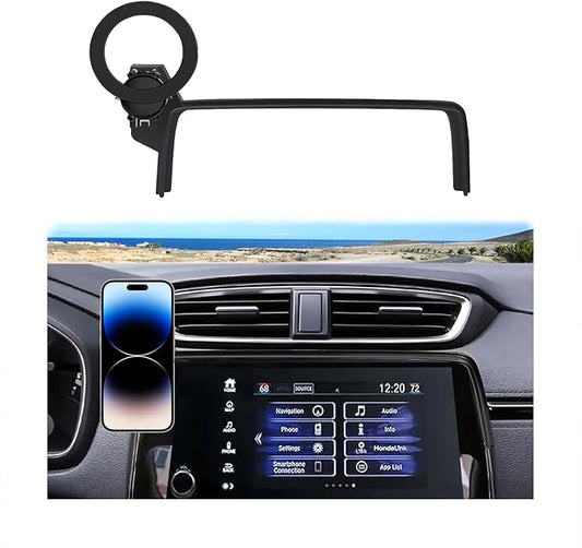 Car Phone Holder for Honda CR-V 2017-2021 2022 Accessories, Compatible with MagSafe, 360° Rotation, Super Strong Magnetic Attraction(for CR-V 5 & 7 inch Screen only)