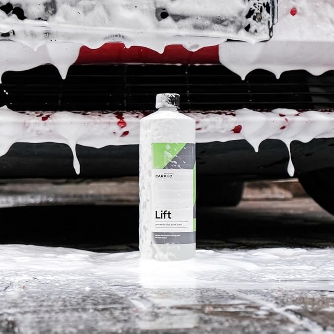 CARPRO Lift - Pre-Wash Snow Foam Car Wash Soap, Dissolves and Lifts Away a Large Amount of Dirt & Grime, Completely Touchless - Use in Bucket or Foam Cannon, Concentrated - Liter (34oz)