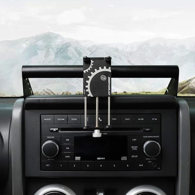 JeCar for Jeep JK Phone Holder Dash Phone Mount for 2007 2008 2009 2010 Jeep Wrangler JK JKU Rubicon Sahara Sport