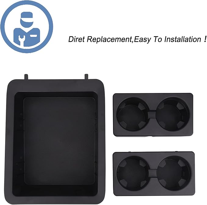 Center Console Cup Holder Tray,Compatible with 2007-2014 Chevy Avalanche Silverado Suburban Tahoe