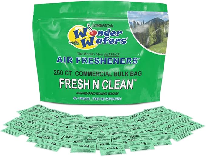 Wonder Wafers 250 Count Unwrapped Automobile Professional Use Air Fresheners Car and Truck Detail (Fresh and Clean)