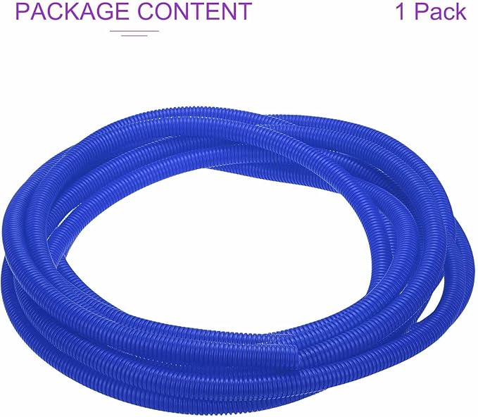 DMiotech 100ft Wire Loom Split Tubing 5/8 Inch(15.9mm) ID, Cord Protectors from Pet Flexible Conduit Cable Management for Office Home Garden, Blue