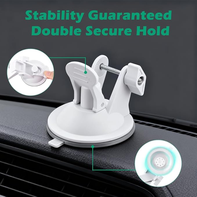 Mini Car Mount for Starlink - Dashboard/Windshield Suction Mount for Mini Internet Kit, Secure Mounting Kit for Most Vehicles and Ensures Stable Driving and Satellite Signal