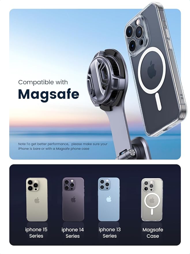 UGREEN Magnetic Wireless Car Charging Phone Mount, Phone Holder Compatible with Tesla Model 3/Y iPhone 17/17 Air/17 Pro/17 Pro Max/16/15/14/13/12 Series