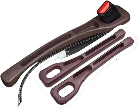 2 PCS Universal Car Seat Gap Filler, Leak-Proof Side Seam Plug Strip for Crumbs/Phones/Keys, Car Interior Decor Accessories(2pcs brown)
