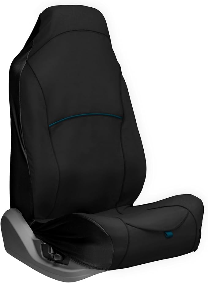 Kurgo Rover Bucket Seat Cover - Waterproof Dog Backseat Cover - Adjustable Strap Seat Cover - Scratch Resistant Protector - Front Seat Guard - Large Storage Pocket