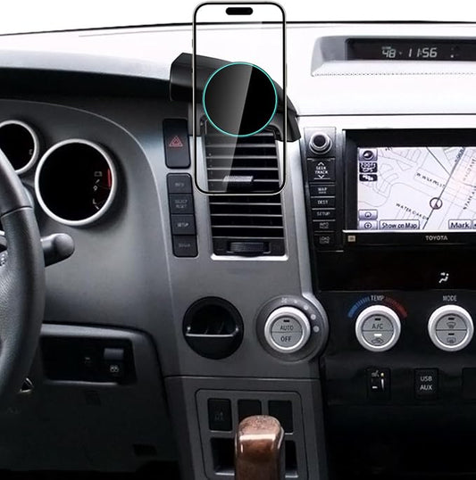 SKYLOTEC Phone Holder for Toyota Tundra 2007-2013/Sequoia 2008-2017 Accessories Car Magnetic Phone Mount Compatible with MagSafe, Strong Magnets Fast Wireless Charger Cell Phone Base