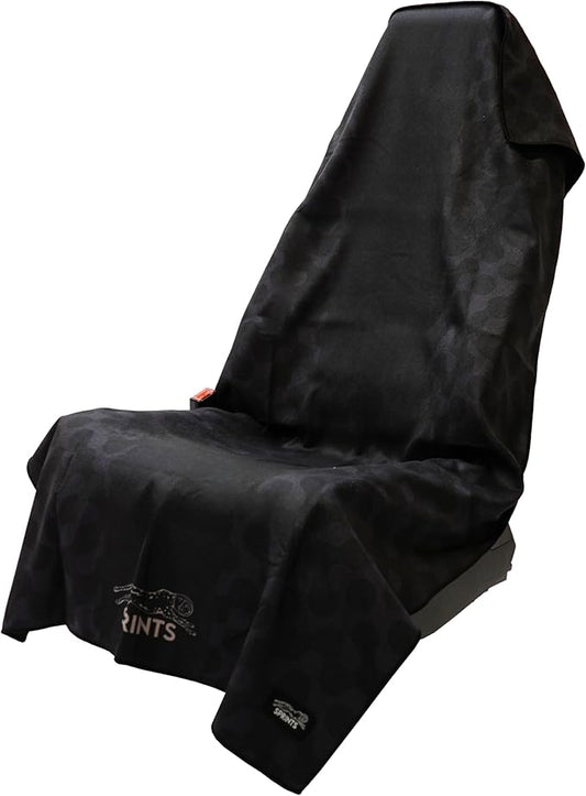 Sprints Prints Athletic Running Towel, Full-Sized, Car Seat Cover - Moisture Wicking (Midnight Mile)