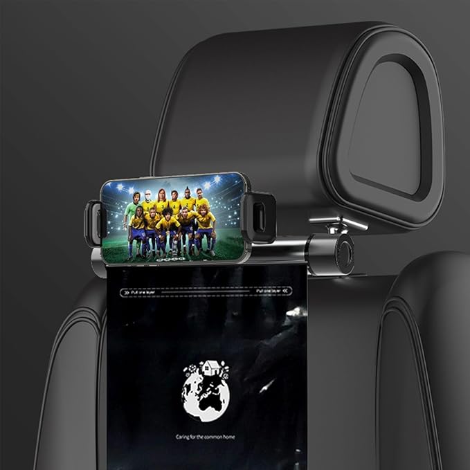 Car Trash Can with Roller Bag Dispenser & Phone Holder - Includes 40 Piece Tear-Off Trash Bags