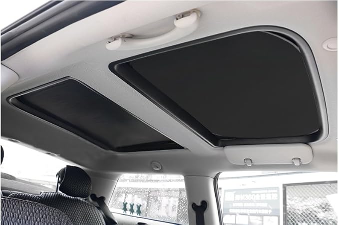 QQJ 2pcs Foldable Sunroof Shade For passenger car Sunshade Heat Isolate fit for Mini Cooper, Clubman & Countryman R56 All Years
